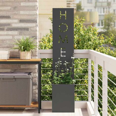 vidaXL Schermo per privacy in giardino Traforo Nero 32 x 140 cm