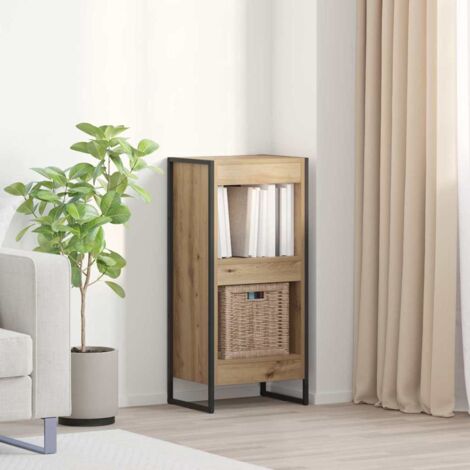 vidaXL Armadio per Libri Rovere Artigianale 40 x 30 x 86,5 cm