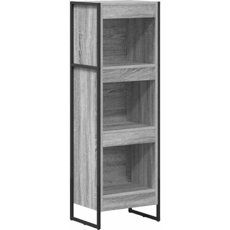 vidaXL Armadio per Libri Grigio Sonoma 40 x 30 x 121 cm