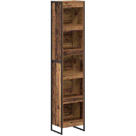 vidaXL Armadio per Libri Legno vecchio 40 x 30 x 189,5 cm