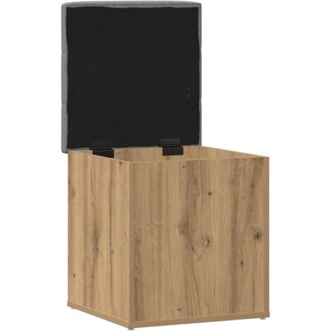 vidaXL Panca Portaoggetti Rovere Artigianale 42x42x45 cm in Truciolato