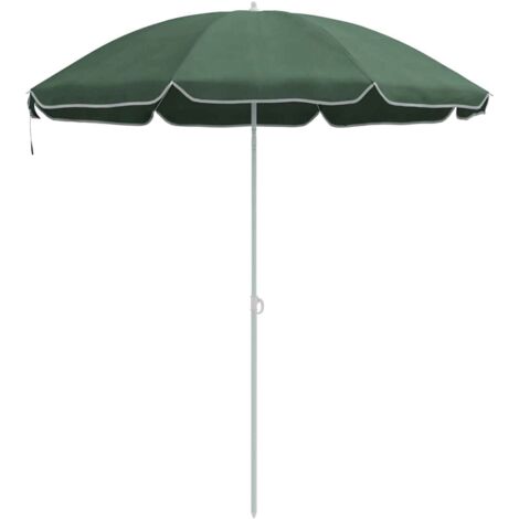 vidaXL Ombrellone Verde 161 x 161 x 193 cm Poliestere (1/5)