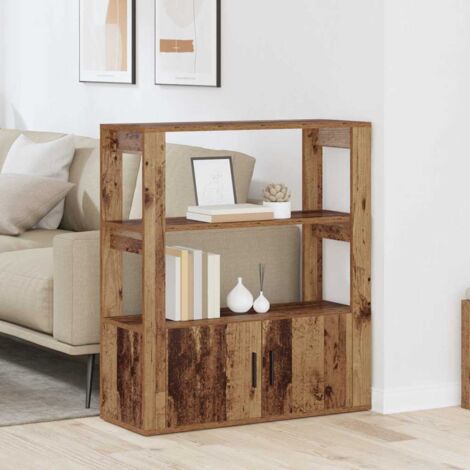 vidaXL Credenza Legno vecchio 30 x 80 x 90 cm Legno multistrato