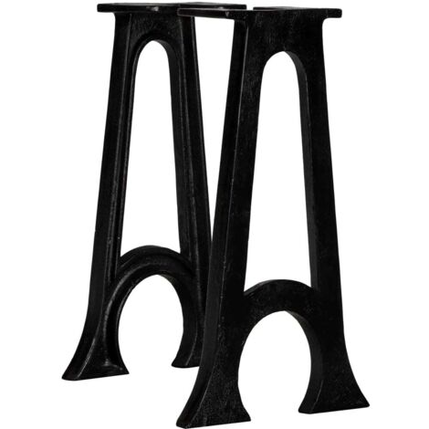 Gambe per Panca 2 pz con Base ad Arco a Forma di A in Ghisa vidaXL