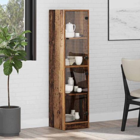 vidaXL Credenza Legno vecchio 35 x 37 x 142 cm Legno multistrato