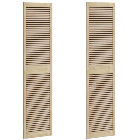 Porta per Armadio 2 pcs Naturale 140.5 x 2.1 x 49.5 cm vidaXL
