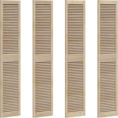 vidaXL Porta per Armadio con porta 4 pcs Naturale 201 x 2,1 x