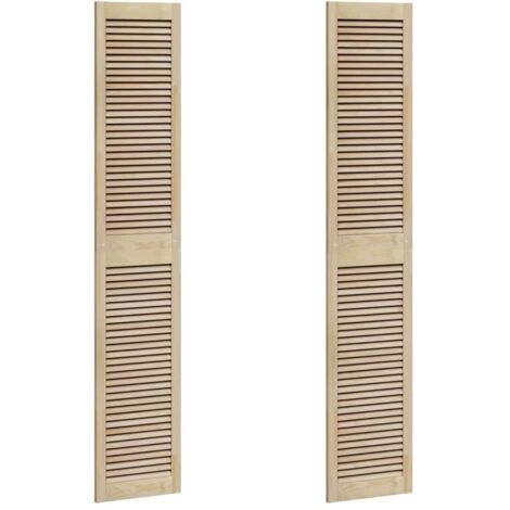 Porta per Armadio 2 pcs Naturale 140.5 x 2.1 x 49.5 cm vidaXL