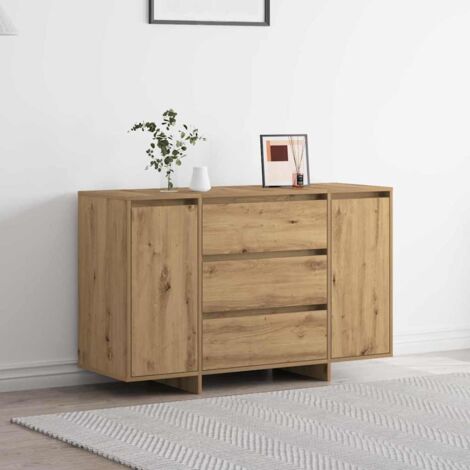 vidaXL Credenza Rovere artigianale 120 x 41 x 75 cm Legno