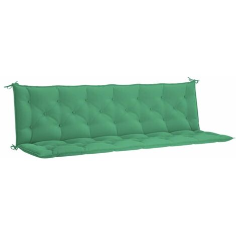 vidaXL Cuscini per Panca 2 pz Verdi 200x50x7 cm in Tessuto Oxford