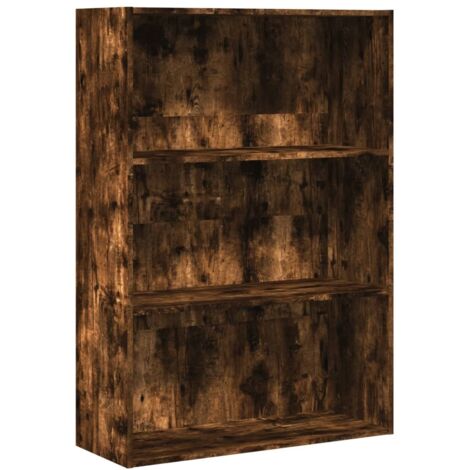Libreria Rovere Fumo 80x30x114 cm in Legno Multistrato vidaXL