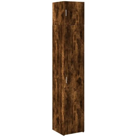 vidaXL Mobile Sottile Rovere Fumo 40x42,5x225 cm in Truciolato