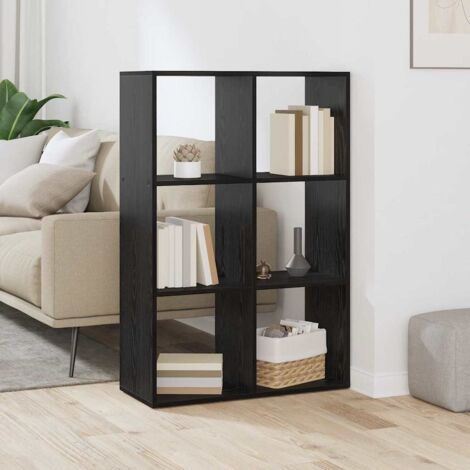 vidaXL Armadio per Libri Nero 69,5 x 29 x 103,5 cm Legno multistrato