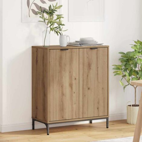 vidaXL Credenza Rovere artigianale 69,5 x 33 x 82 cm Legno (1/5)