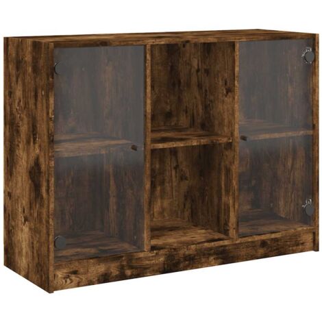 Credenza Rovere Fumo 102x37x75,5 cm in Legno Multistrato vidaXL (1/5)