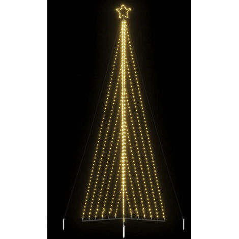 vidaXL Albero di Natale a LED 789 LED Bianco Caldo 476 cm (1/5)