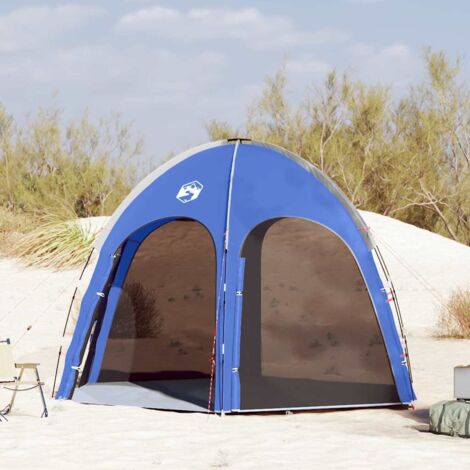 vidaXL Tenda da Piscina con tetto Blu Azzurro 366 x 305 x 231 cm (1/5)