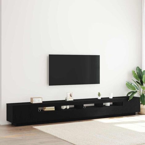vidaXL Set mobile TV 3 pcs Nero 300 x 35 x 40 cm Legno