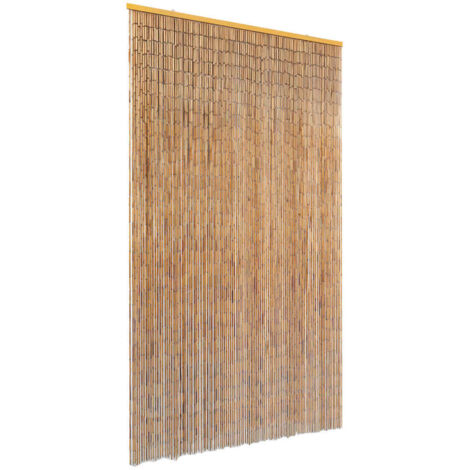 vidaXL Tenda Antimosche per Porte in Bambù 120x220 cm