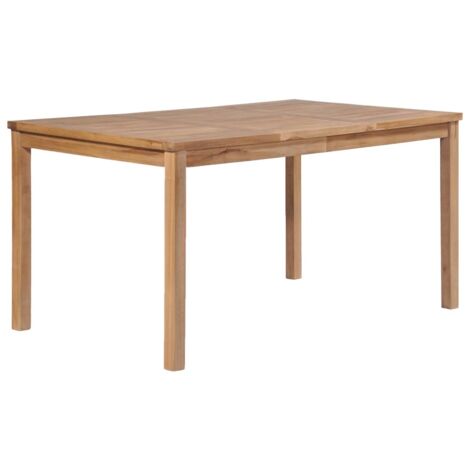 vidaXL Tavolo da Giardino 150x90x77 cm in Legno Massello di Teak (1/5)