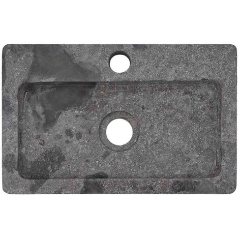 vidaXL Lavello a Parete Grigio 38x24x6,5 cm in Marmo
