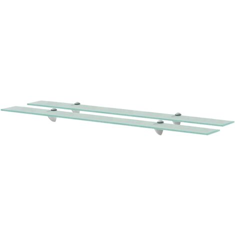 vidaXL Mensole Galleggianti 2 pz in Vetro 100x20 cm 8 mm