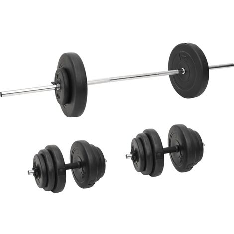 Set Bilanciere e Manubri con Dischi 60 kg vidaXL 364635