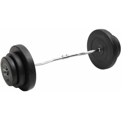 vidaXL Bilanciere Curvo con Dischi 60 kg
