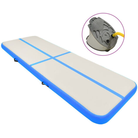 vidaXL Tappetino Ginnastica Gonfiabile con Pompa 500x100x20 cm