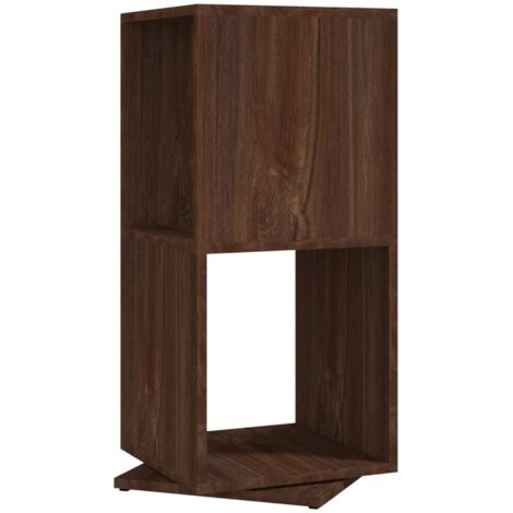 vidaXL Armadietto Girevole Marrone Rovere 34,5x34,5x75,5cm Truciolato