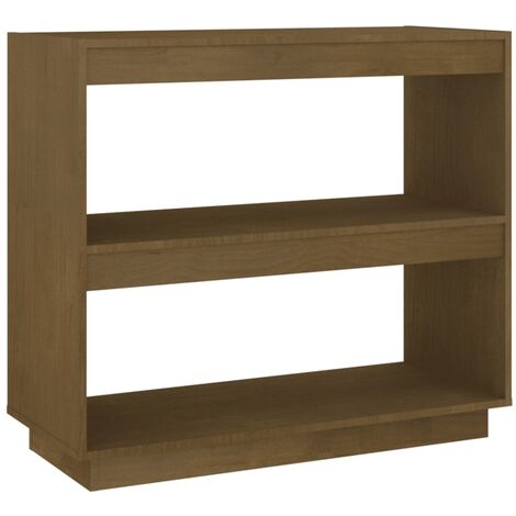 vidaXL Libreria Marrone ambra 80x35x71 cm in Legno Massello di