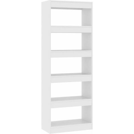 vidaXL Libreria/Divisorio Bianco 60x30x166 cm in Truciolato