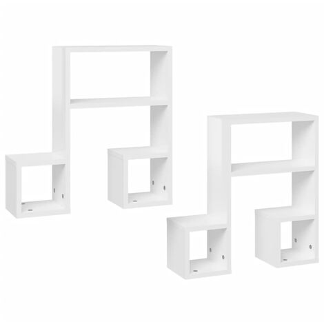 Acquista Mensole per libri 45 x 15 cm - Set di 2 - Bianco - Acciaio