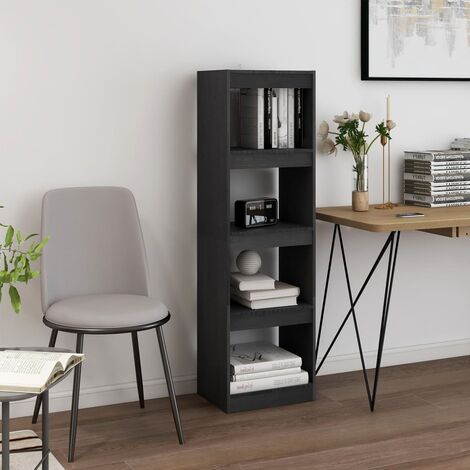 vidaXL Libreria/Divisorio Grigio 40x30x135,5 cm Legno Massello di