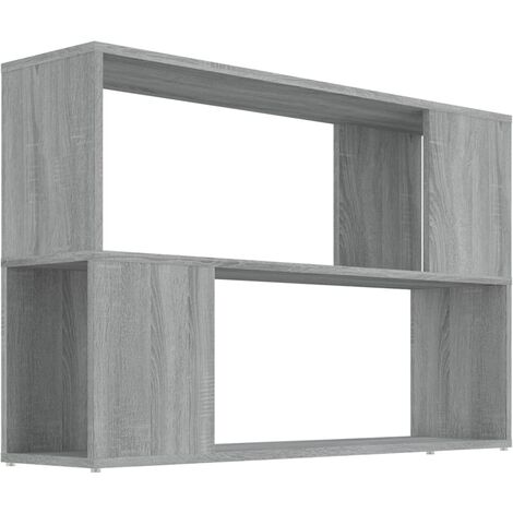 vidaXL Libreria Grigio Sonoma 100x24x63 cm in Legno Multistrato