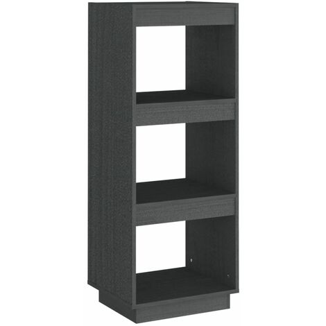 vidaXL Libreria/Divisorio Grigio 40x35x103cm in Legno Massello di