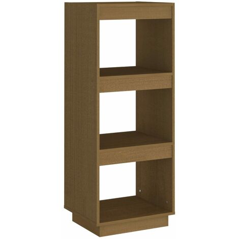 vidaXL Libreria/Divisorio Ambra in Legno Massello di Pino