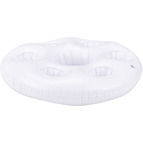 LearnLyrics Bar da piscina, vassoio galleggiante per piscina, portabicchieri isolato a prova di perdite, decorazioni per feste in piscina a forma di albero a noce di cocco, bar da piscina portatile