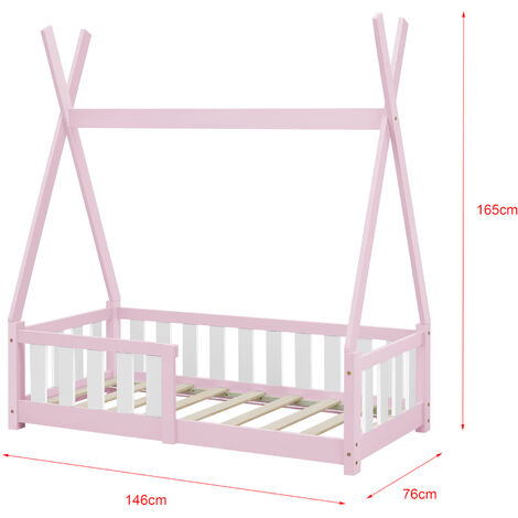 Lettino per bimbi a forma di tenda indiana 70x140 cm con materasso vari  colori colore : color