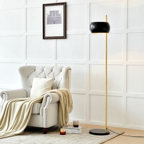 Elegante lampada da studio o salotto Interruttore a Tirante color Oro/Nero