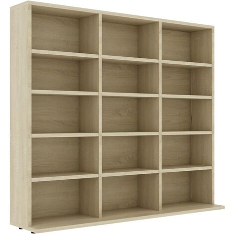 vidaXL Armadietto CD Rovere Sonoma 100x23x89,5 cm in Legno Multistrato