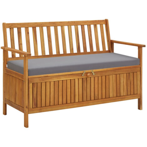 Cassapanca da Giardino 120 cm in Legno Massello di Acacia vidaXL