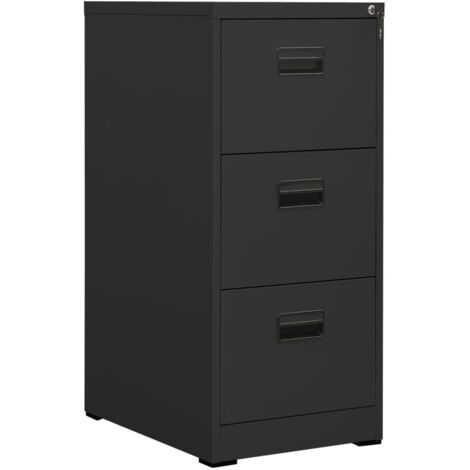 vidaXL Schedario Antracite 46x62x102,5 cm in Acciaio