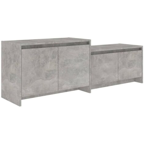 Mobile TV Grigio Cemento 146,5x35x50 cm in Truciolato vidaXL (1/5)