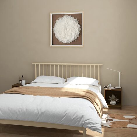 vidaXL Comodini Marrone Ambra 2 pz 35,5x33,5x41,5 cm in Legno di