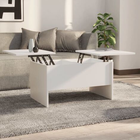 vidaXL Tavolino da Salotto Bianco 80x50x42,5 cm in Legno