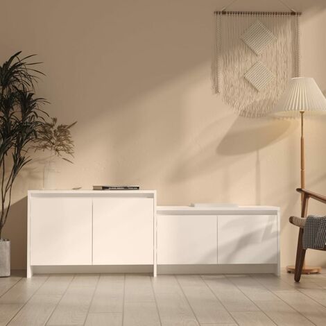 Mobile TV Bianco 146,5x35x50 cm in Truciolato vidaXL (1/5)