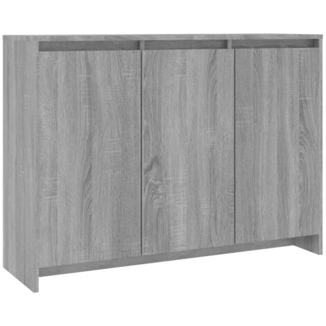 vidaXL Credenza Grigio Sonoma 102x33x75 cm in Truciolato