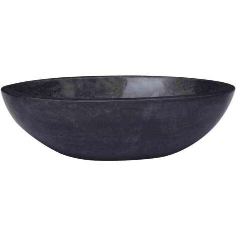 Lavandino Nero 53x40x15 cm in Marmo vidaXL