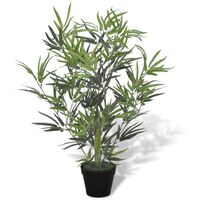 COSTWAY Pianta Finta Dracaena Alto 140 cm, Albero Artificialecon 92 Foglie  e Vaso di Cemento Incorporato